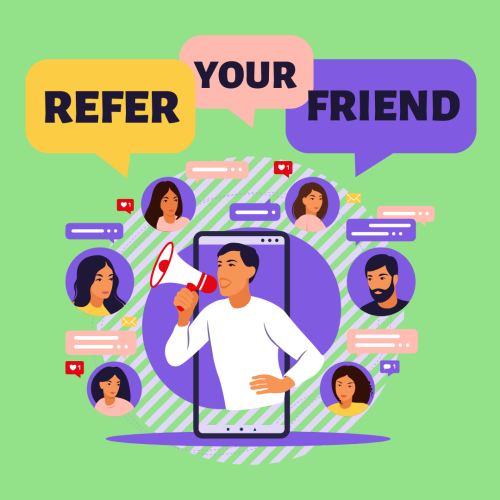 Purple Illustration Refer a Friend Instagram Post (1)